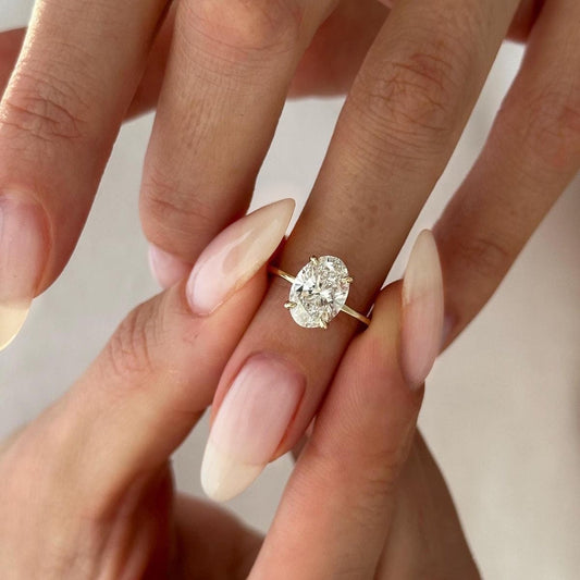 2ct Oval Moissanite Solitaire