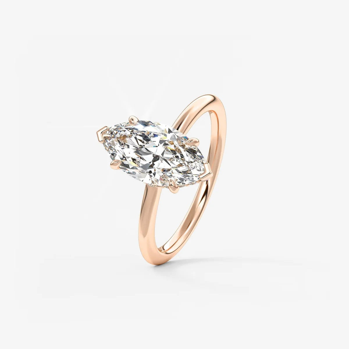 2ct Marquise Moissanite Solitaire