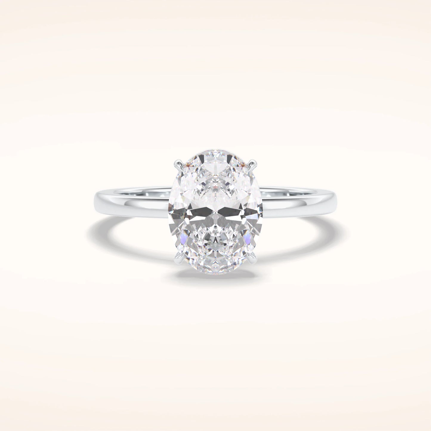 2ct Oval Moissanite Solitaire
