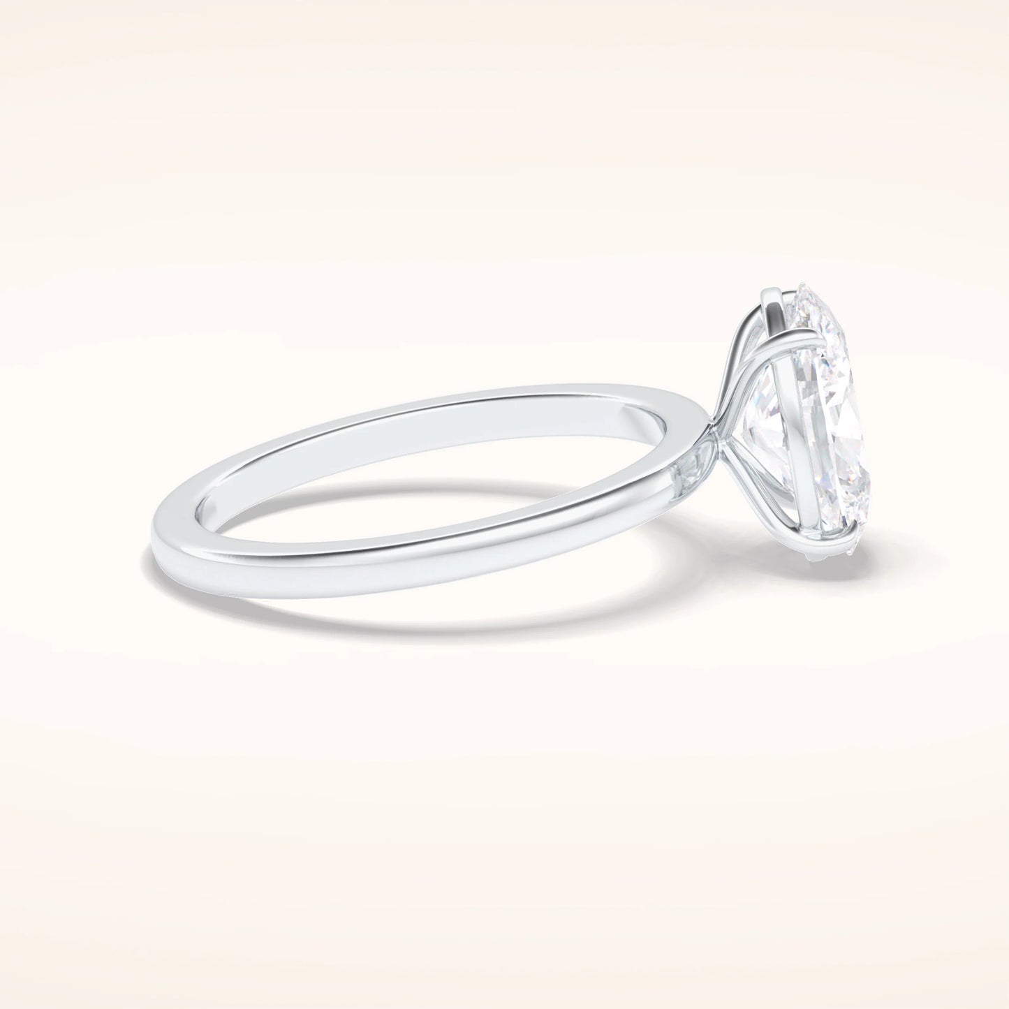 2ct Oval Moissanite Solitaire