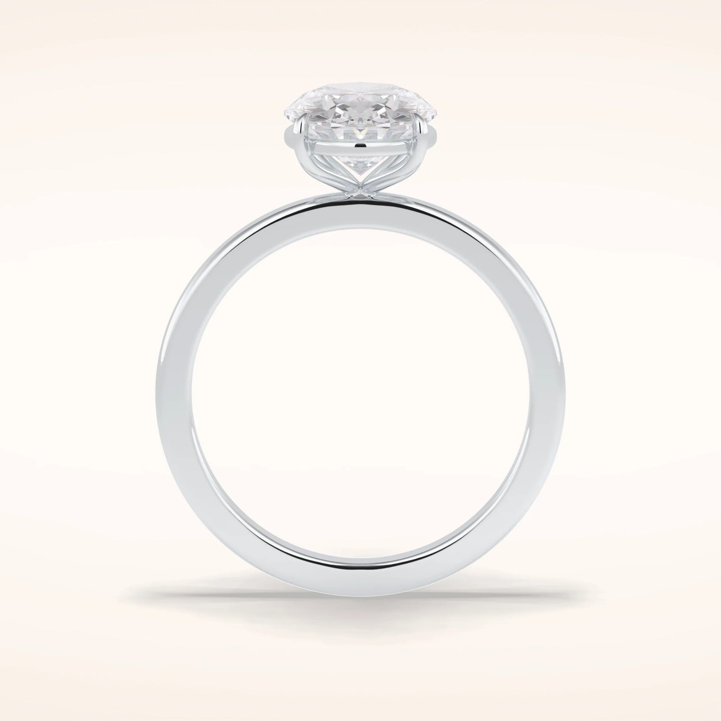 2ct Oval Moissanite Solitaire