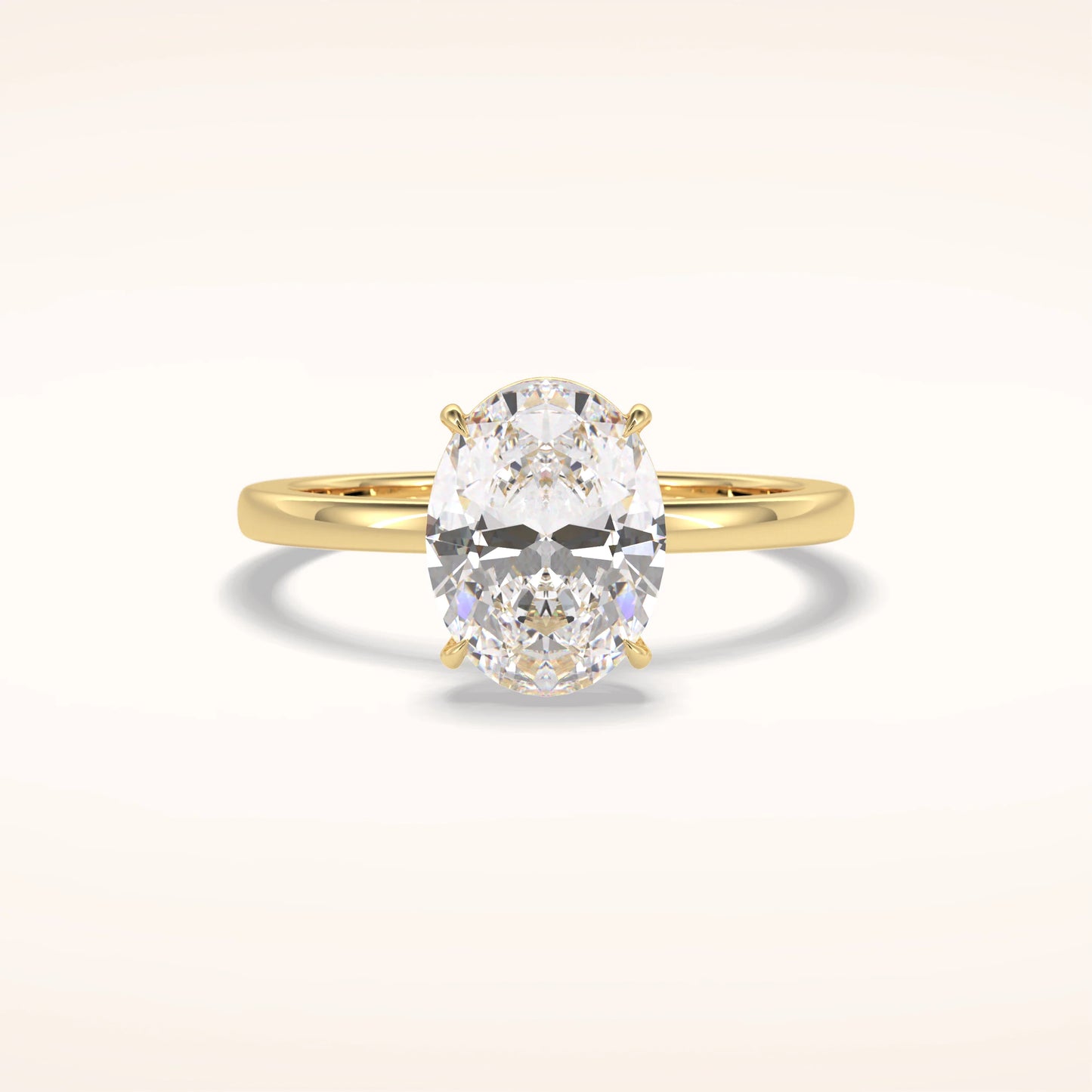2ct Oval Moissanite Solitaire