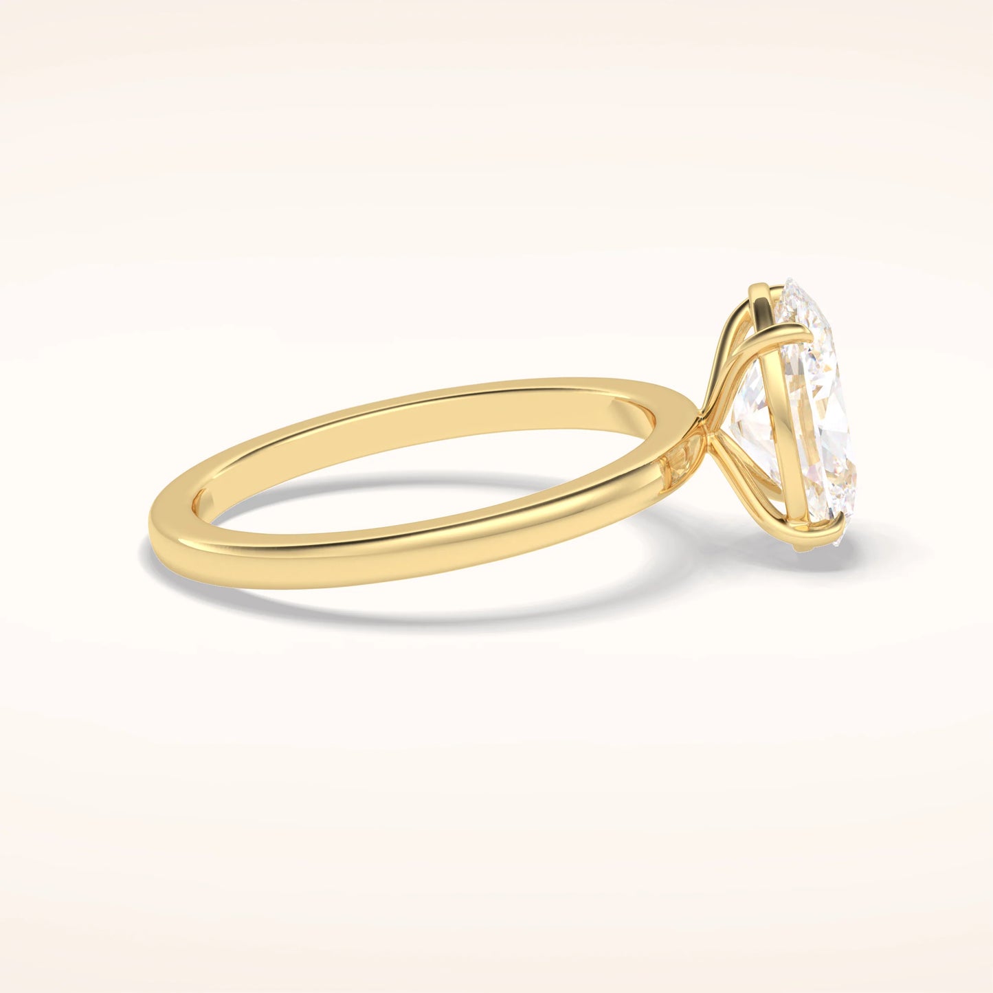 2ct Oval Moissanite Solitaire