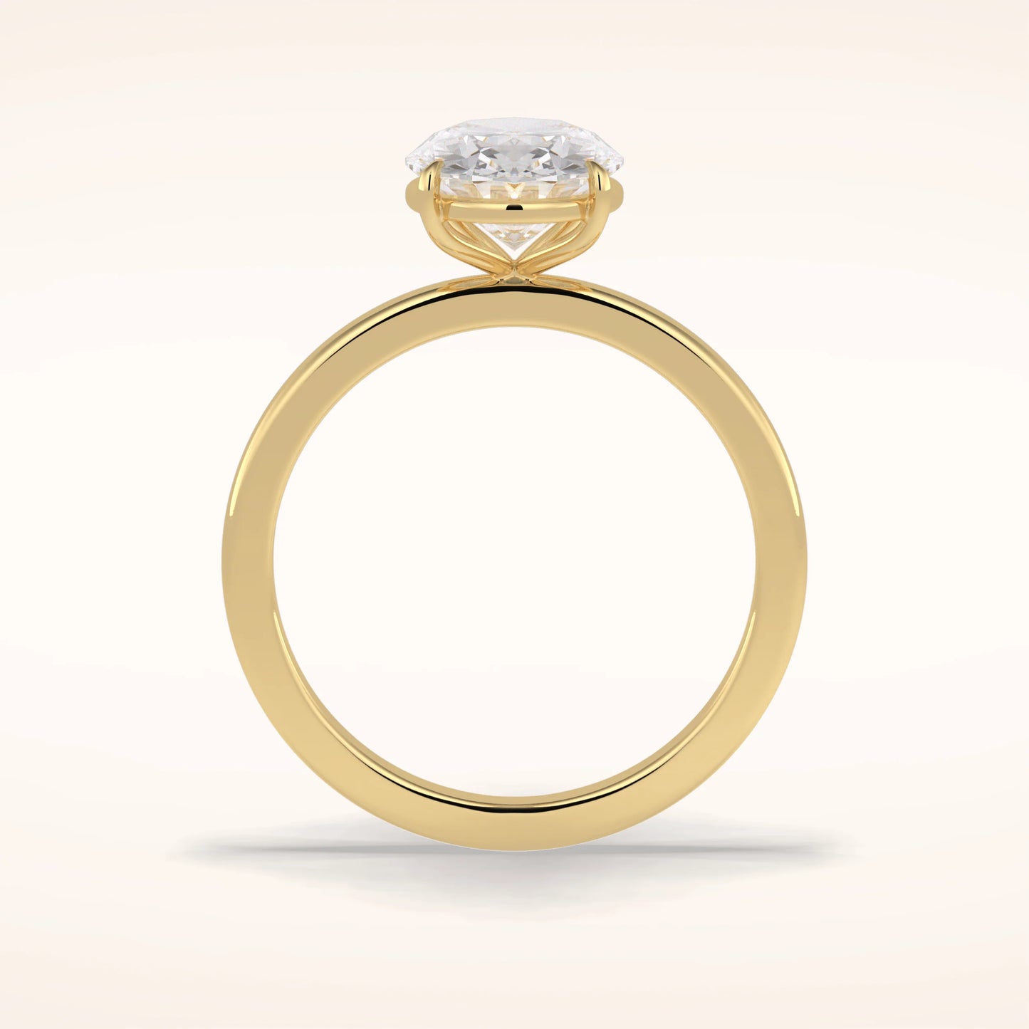 2ct Oval Moissanite Solitaire