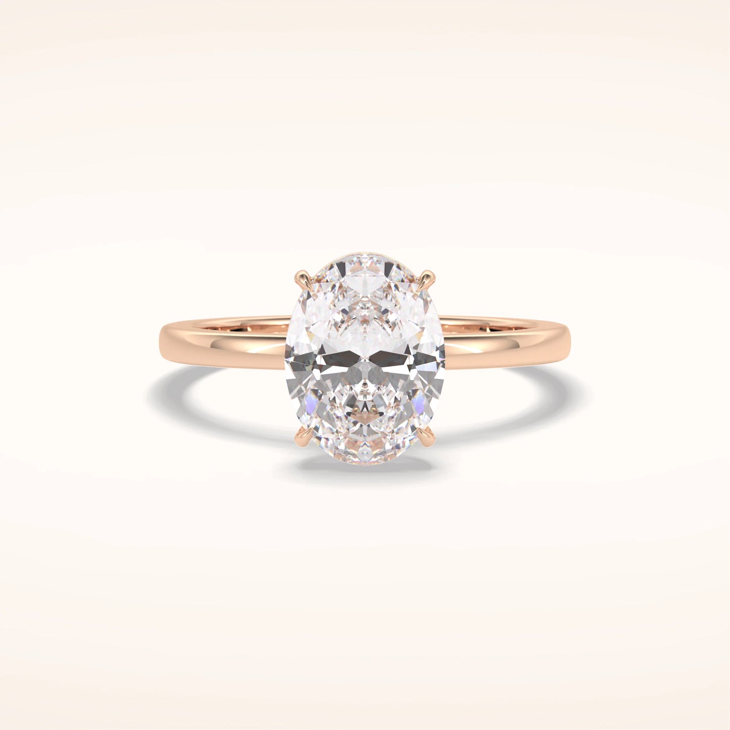 2ct Oval Moissanite Solitaire