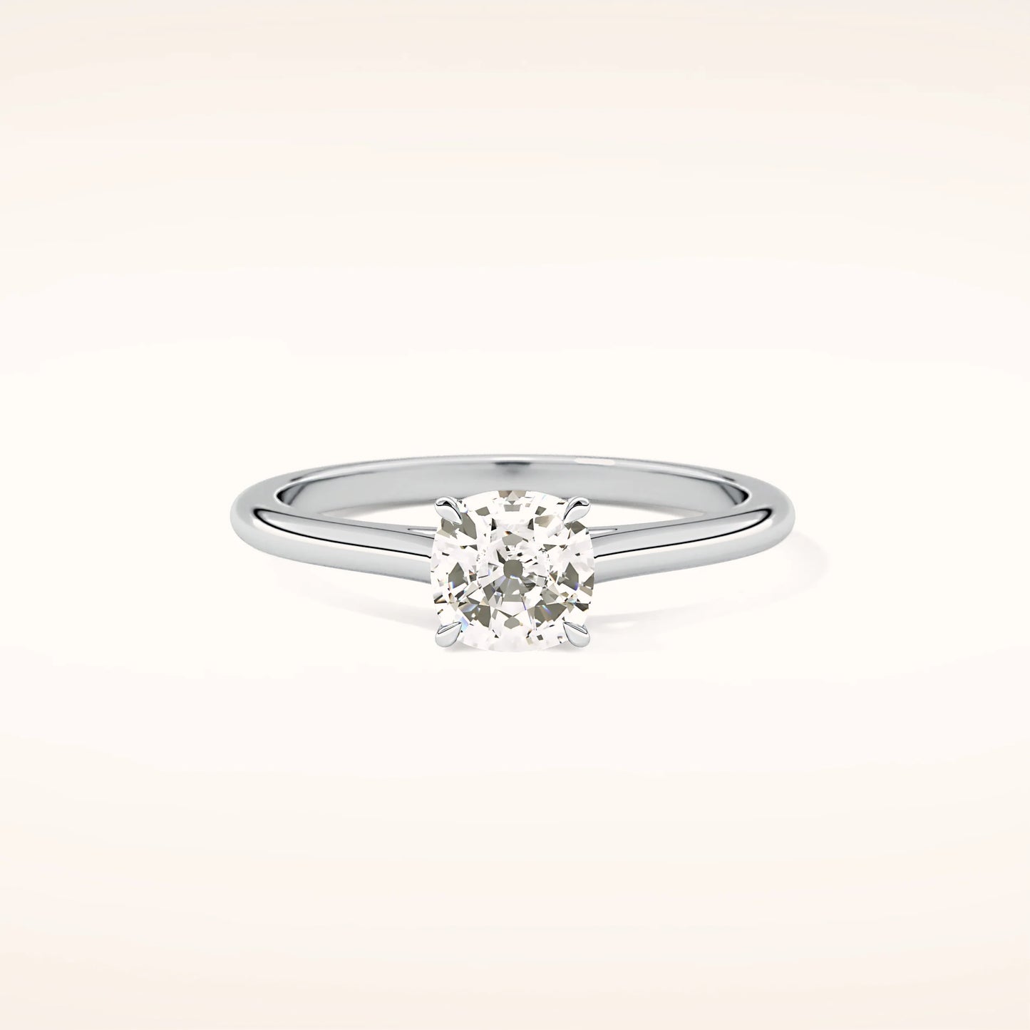 1ct Round Moissanite Solitaire