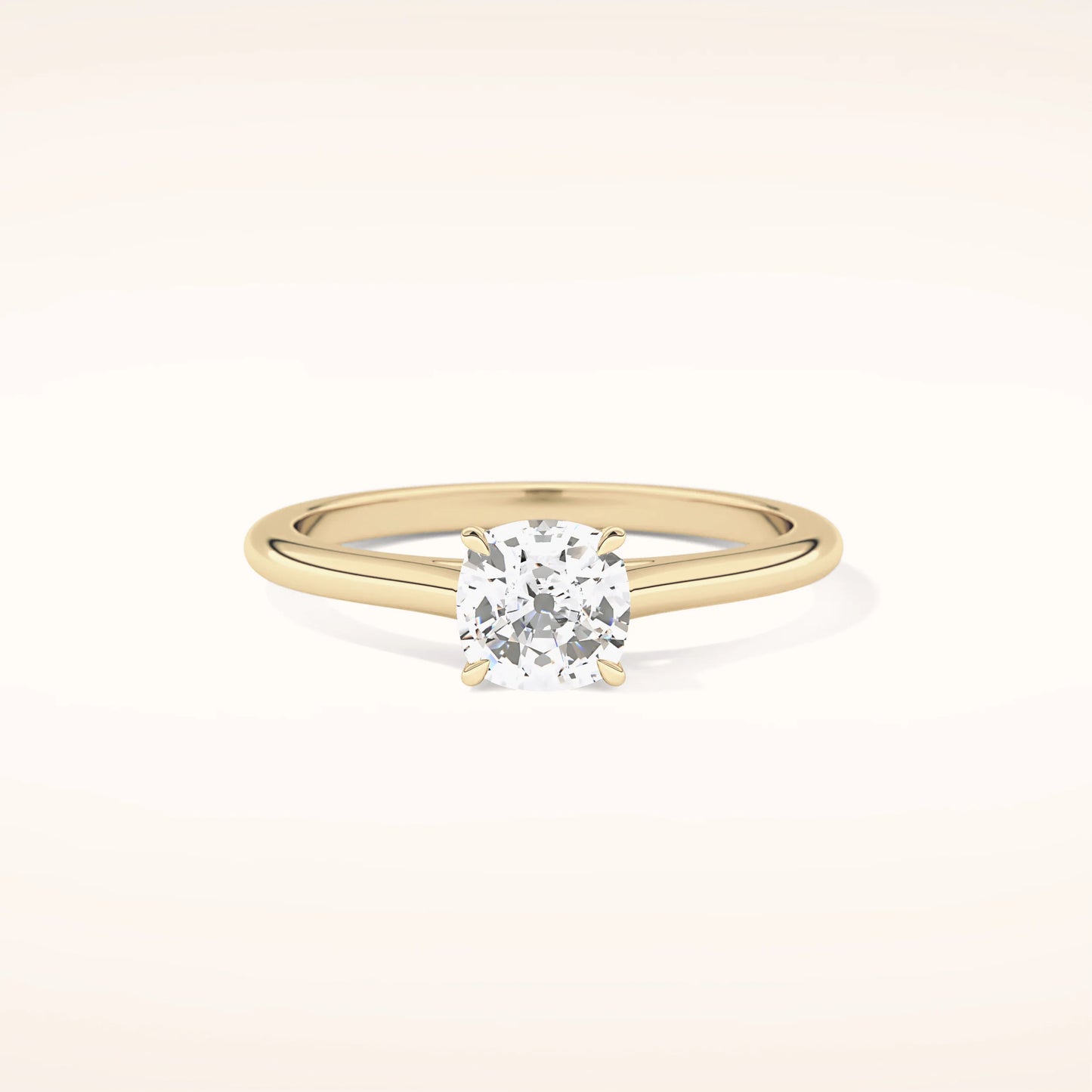 1ct Round Moissanite Solitaire