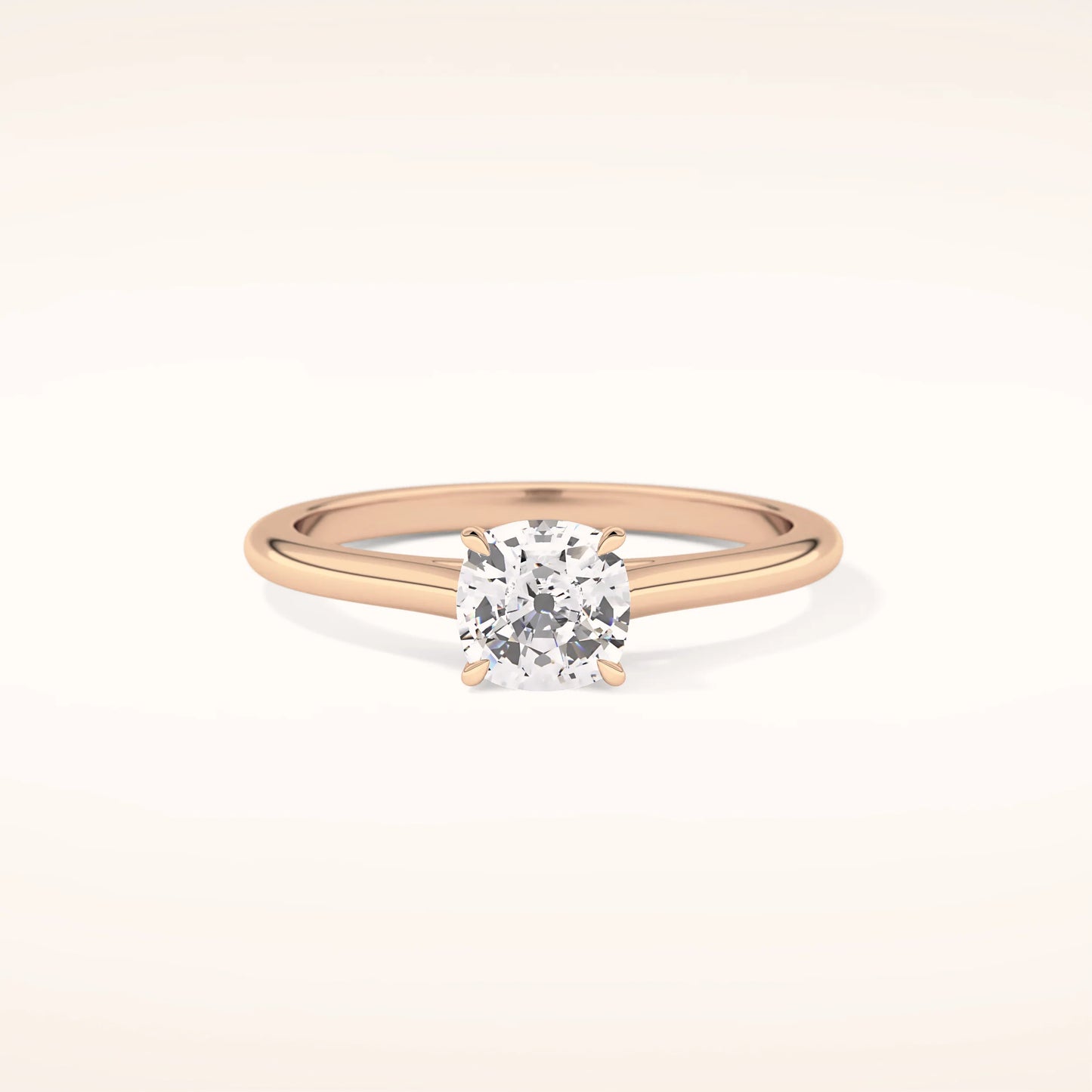 1ct Round Moissanite Solitaire