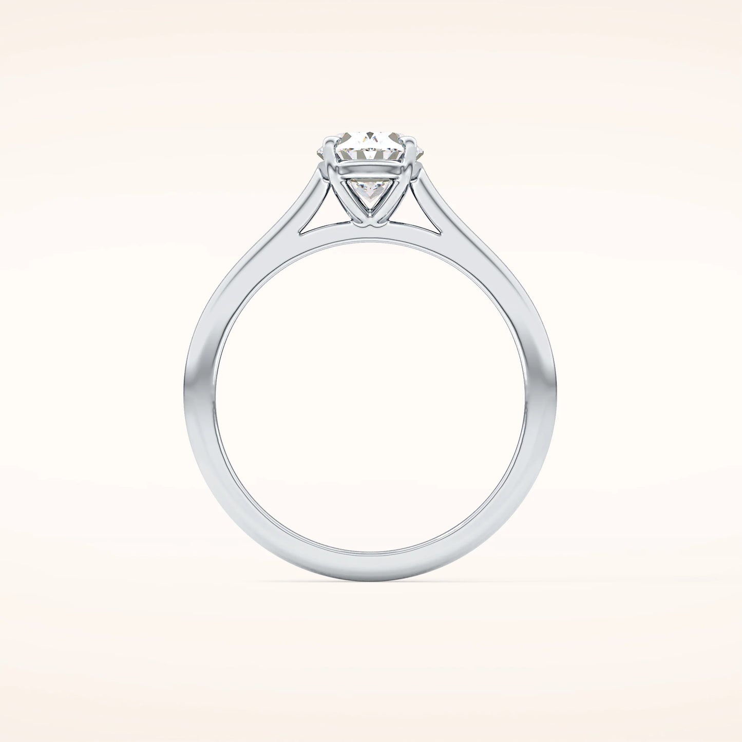 1ct Oval Moissanite Solitaire
