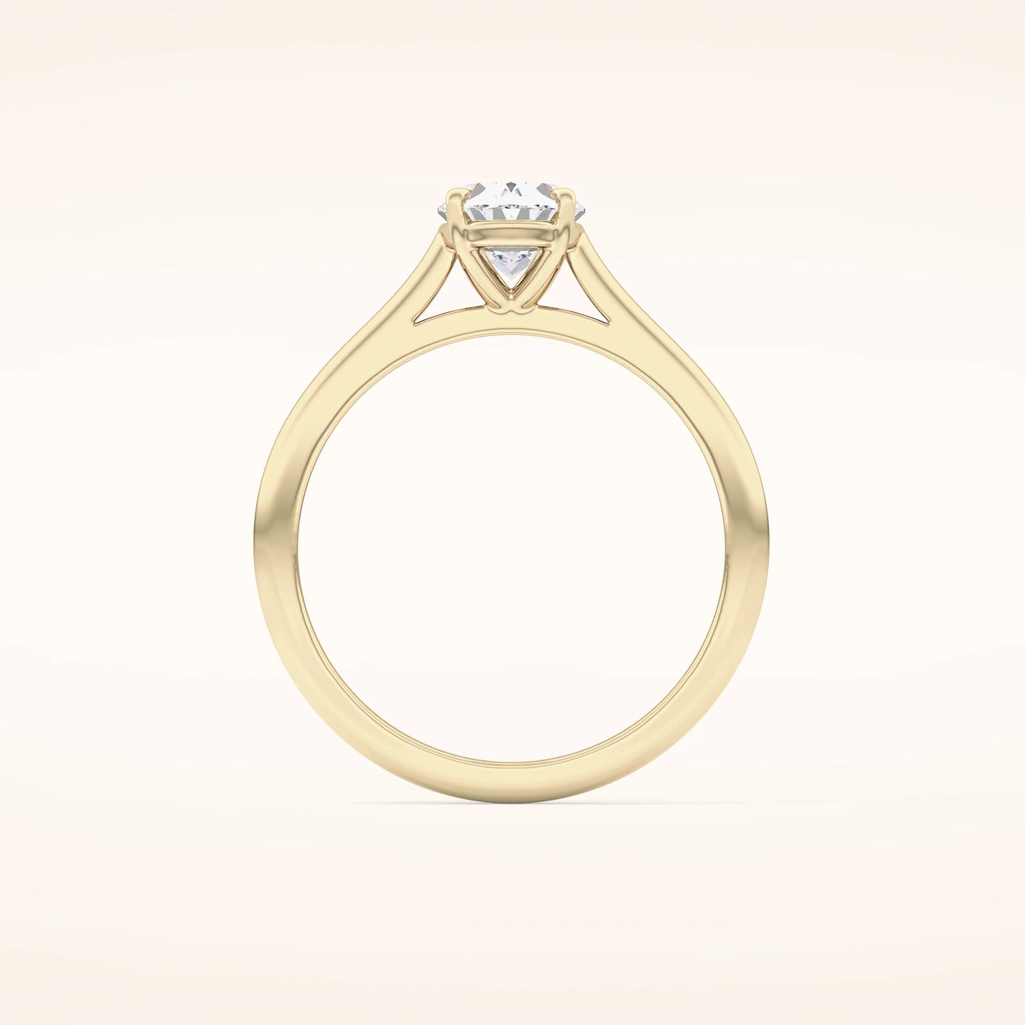 1ct Oval Moissanite Solitaire