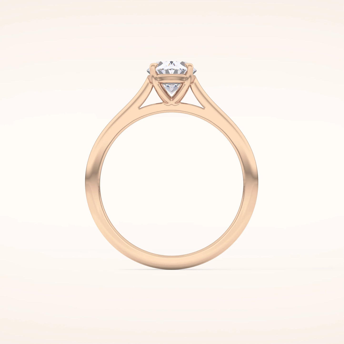 1ct Oval Moissanite Solitaire