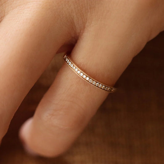 Channel-Set Half Eternity Ring