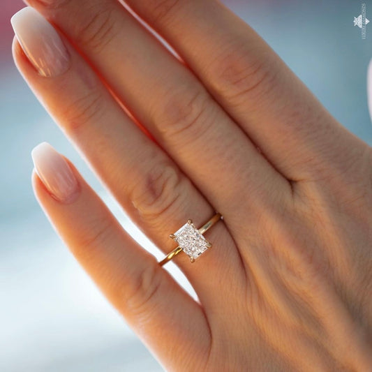 1ct Radiant Lab Grown Diamond Solitaire