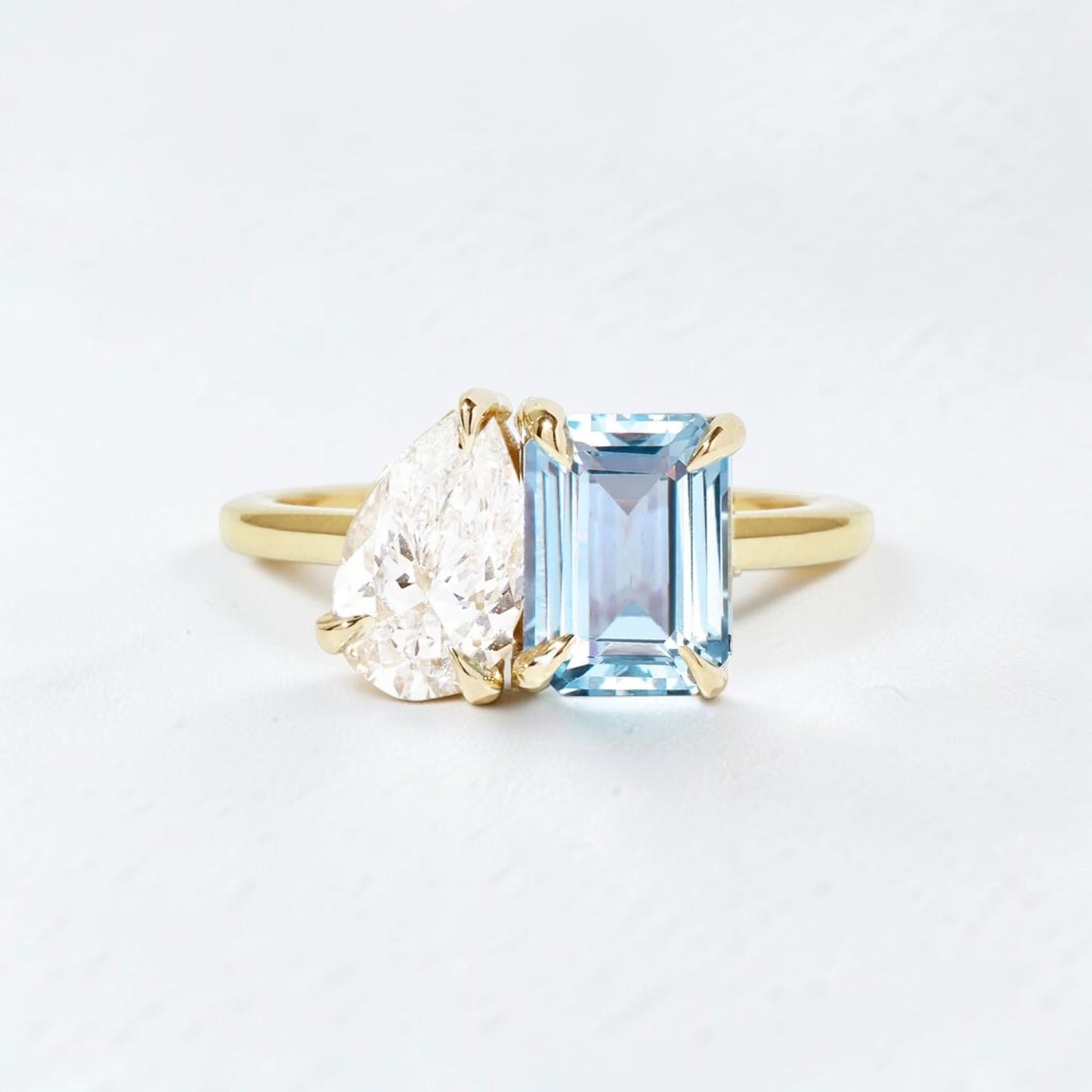 Aqua Toi et Moi Ring