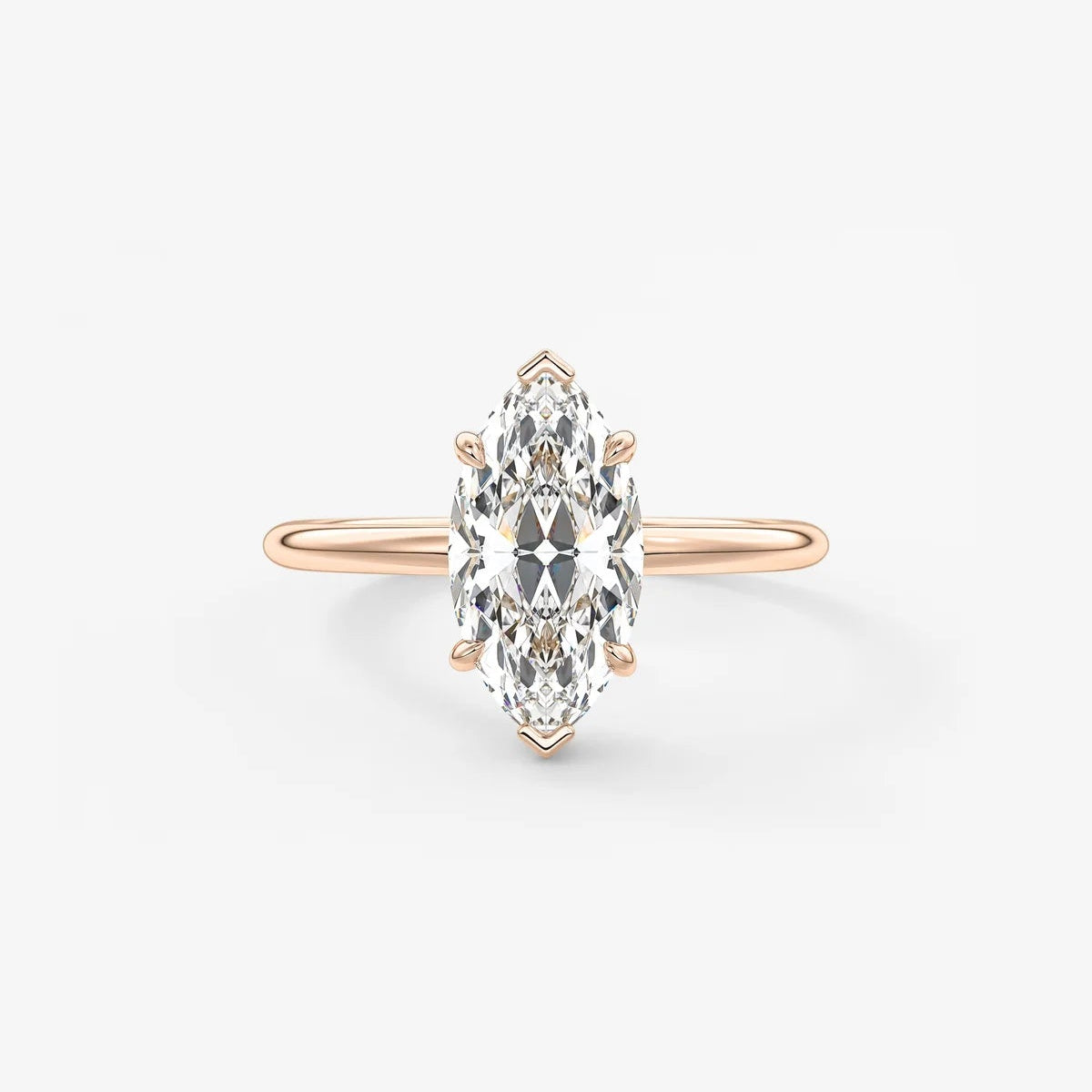 2ct Marquise Moissanite Solitaire