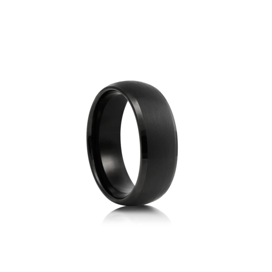 The Onyx 8mm Tungsten Ring