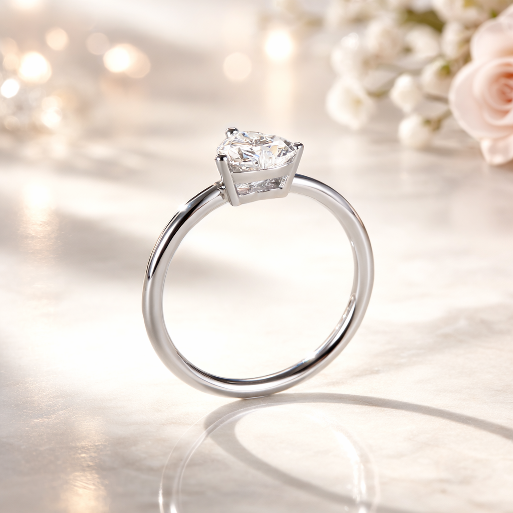 Haven - Heart Moissanite Solitaire