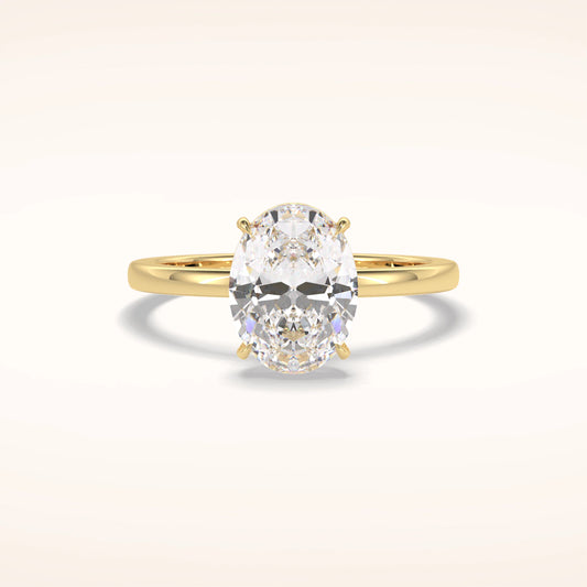 2ct Oval Moissanite Solitaire