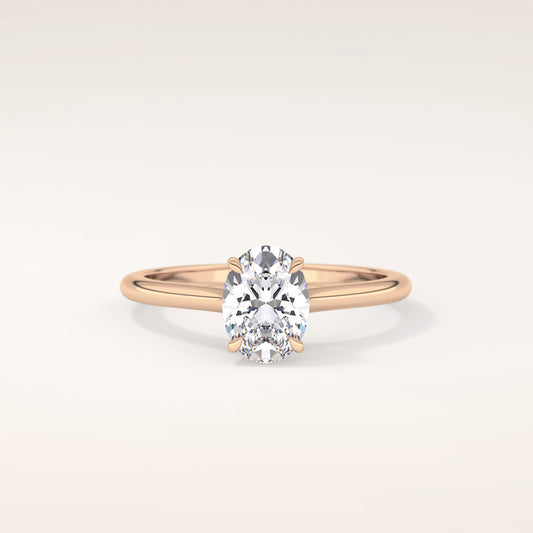 1ct Oval Lab Grown Diamond Solitaire