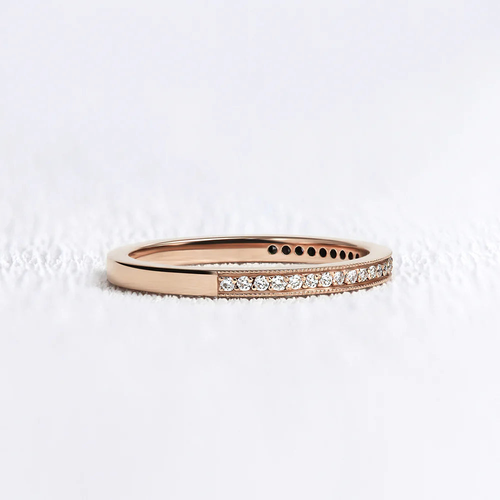 Channel-Set Half Eternity Ring