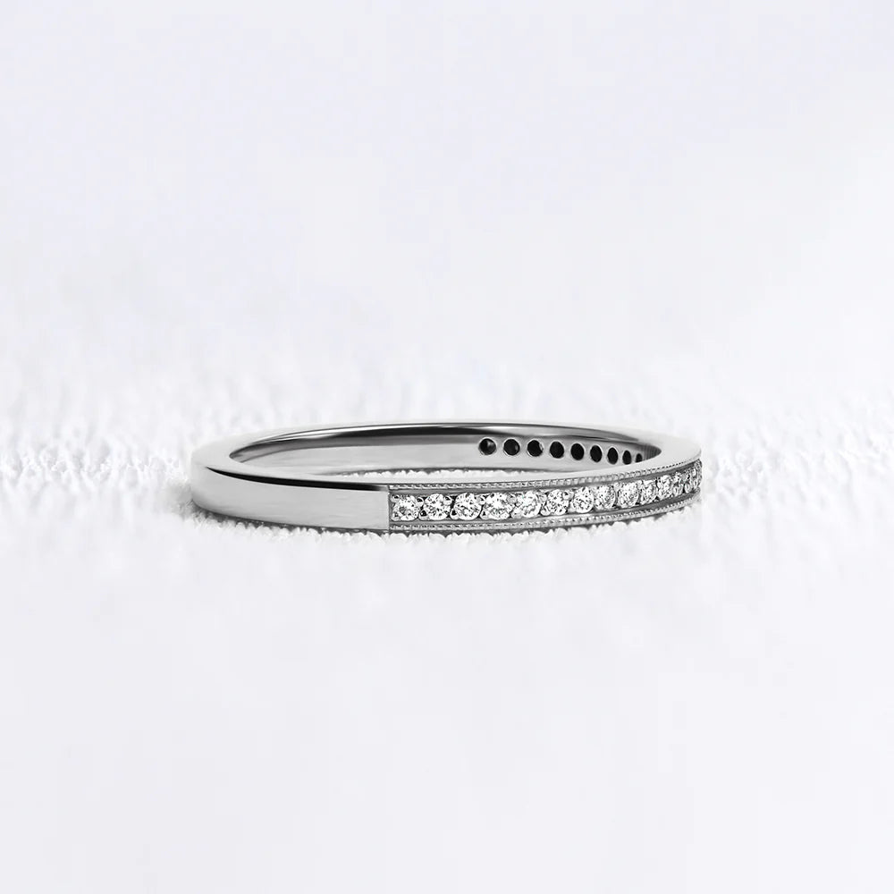Channel-Set Half Eternity Ring