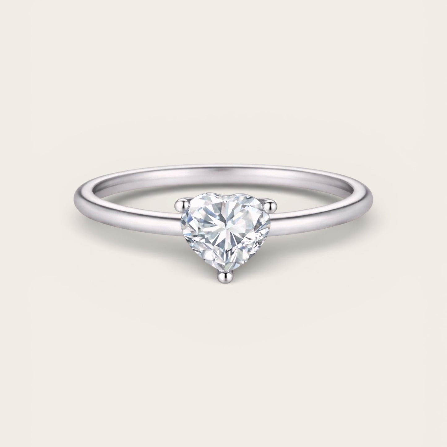Haven - Heart Moissanite Solitaire