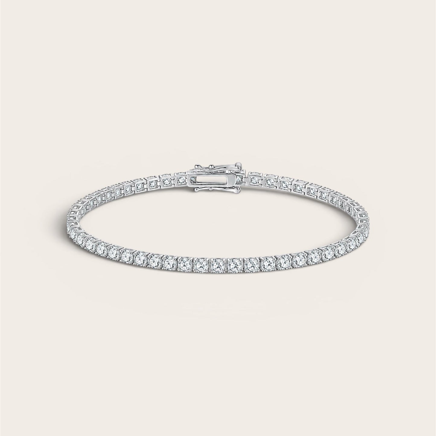 3mm Moissanite Tennis Bracelet