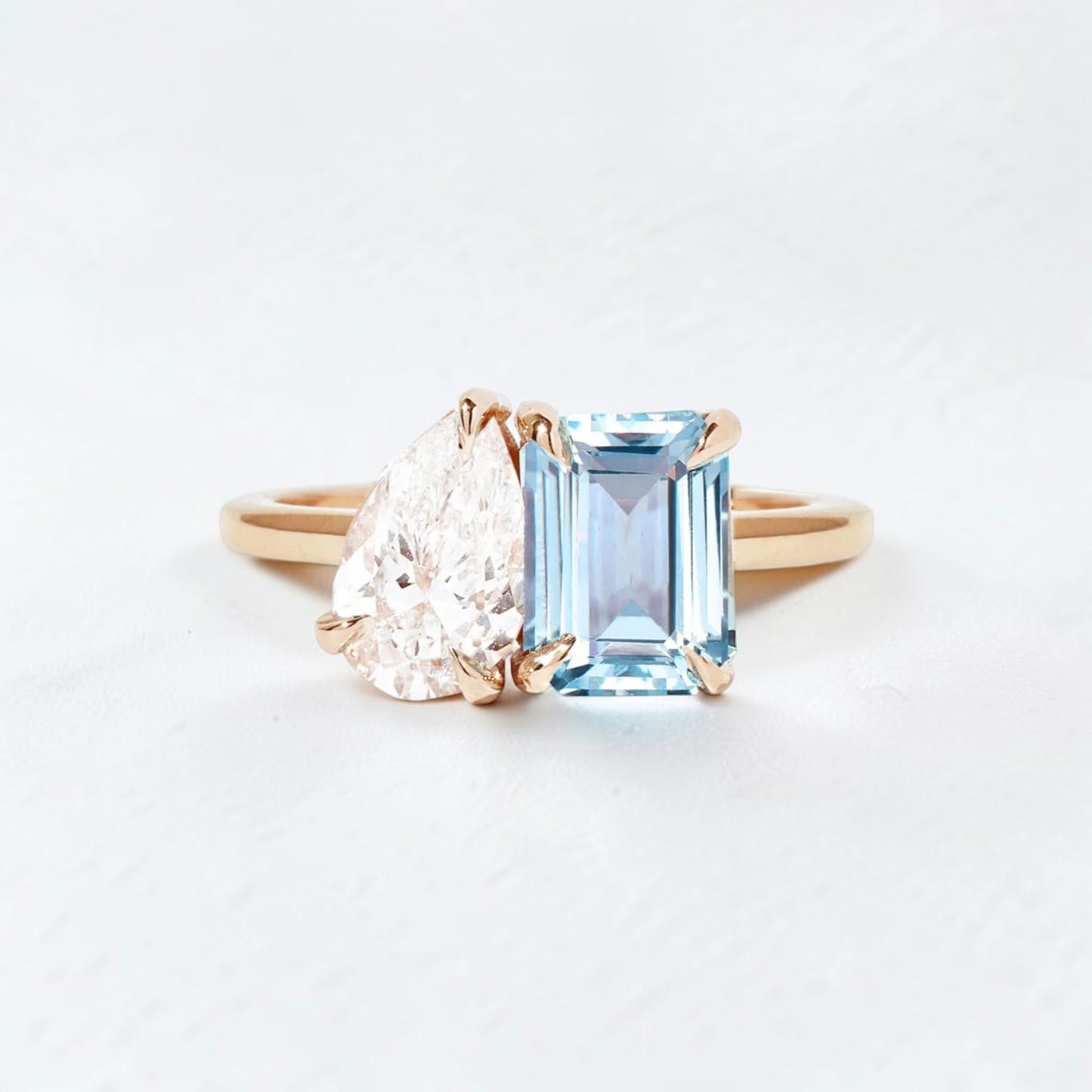 Aqua Toi et Moi Ring