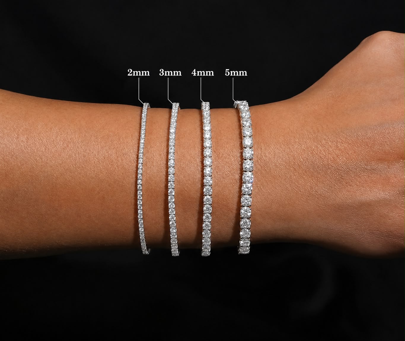 3mm Moissanite Tennis Bracelet