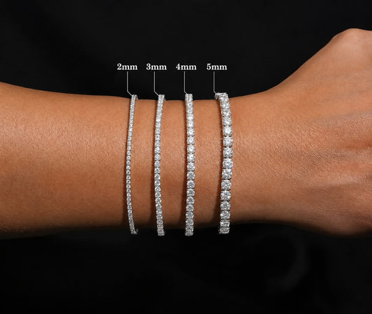 5mm Moissanite Tennis Bracelet