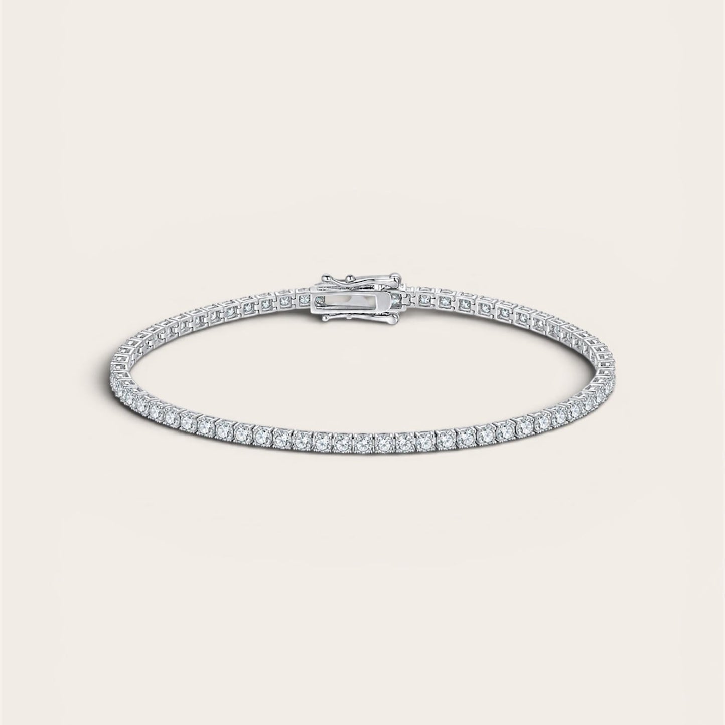 2mm Moissanite Tennis Bracelet
